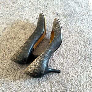Cole Hann Snakeskin Pumps - Size 8